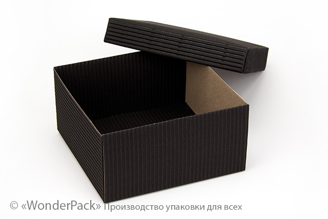 Коробка "Подарункова" №М0027-о35. 2-шарова чорна - 2