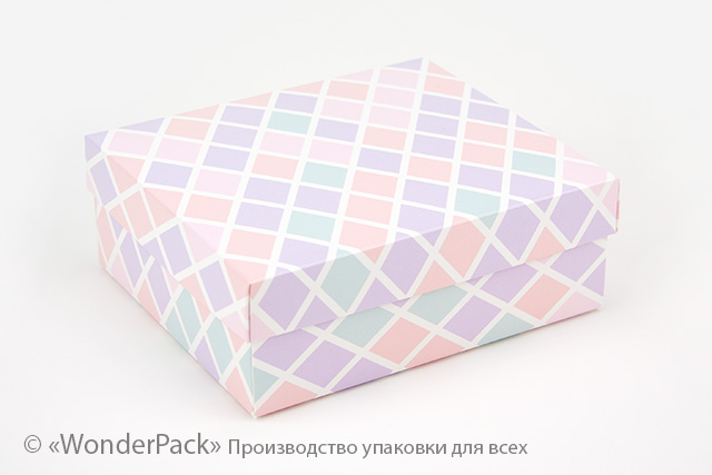 Коробка "Компакт" №М0047-о8. "Ромбики" - 1