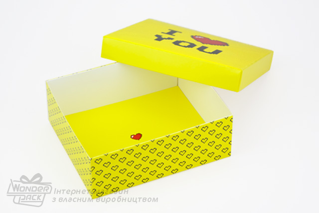 Коробка "Компакт" №М0047-о17. с надписью "I love you" - 1