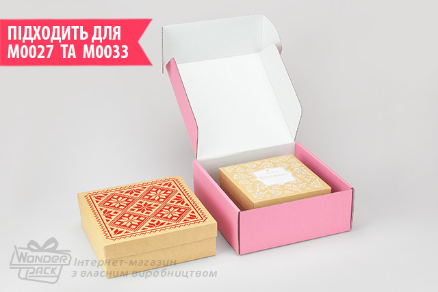 Коробка №М0071-о5. 3-шарова рожева - 3