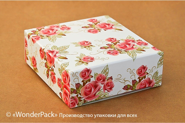 УДАЛЕНО * Коробка. Модель №0001 "Стандарт". Код М0001-о14 "Троянди" - 1