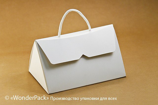 УДАЛЕНО ПІД ЗАМОВЛЕННЯ. Коробка. Модель №0005 "Сумочка". Код М0005-о2. Біла - 1