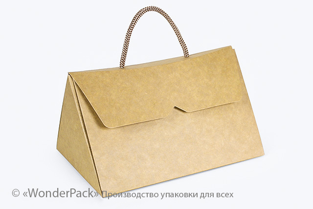 УДАЛЕНО ПІД ЗАМОВЛЕННЯ. Коробка. Модель №0005 "Сумочка". Код М0005-о9. Крафт - 1