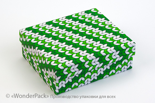 Коробка "Компакт" №М0047-о13. "В'язка зелена" - 1
