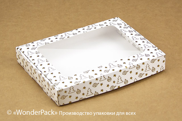 Коробка "Пряникова - міні" №М0063-о4. "Новорічна" - 1
