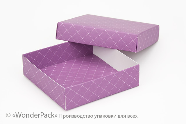 Коробка "Квадро" №М0023-о18. "Сливова" - 2