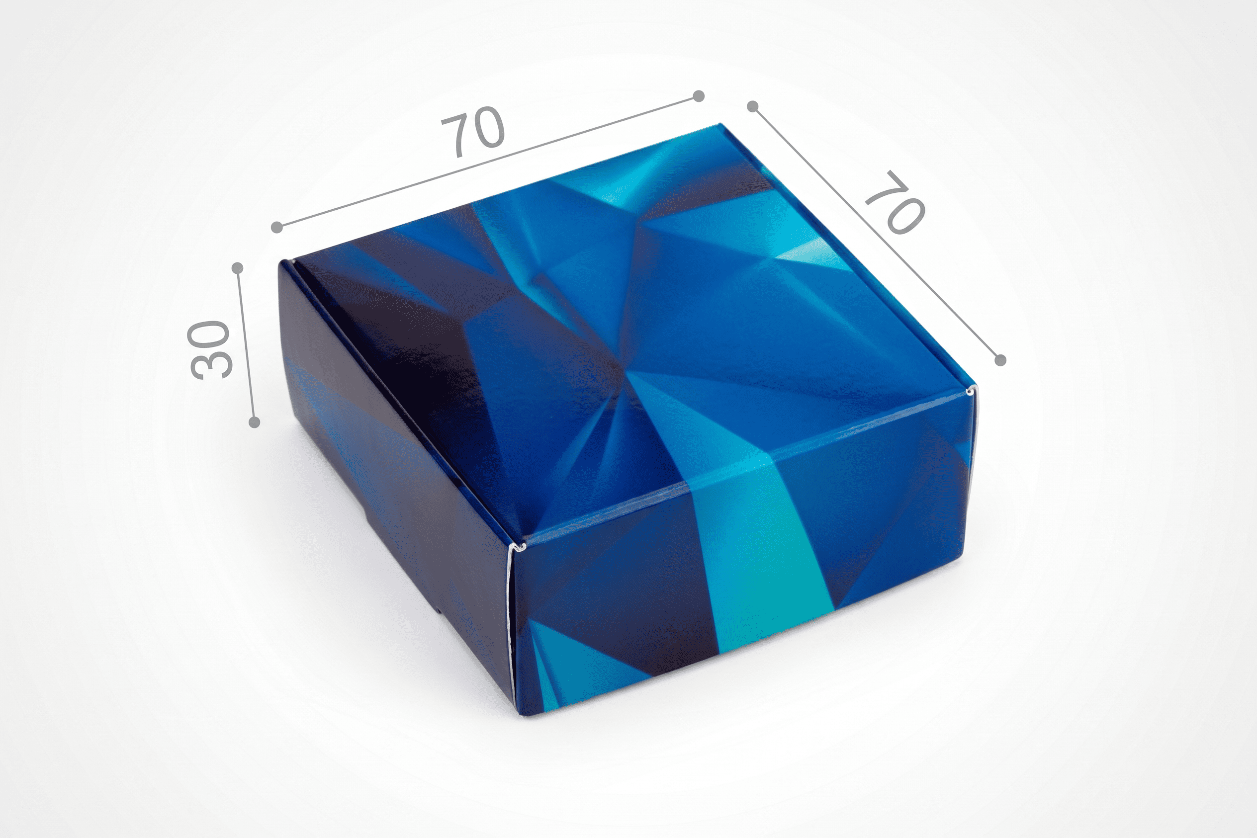 Коробка "Натуральна 2" №М0013-о40 " Blue diamond"