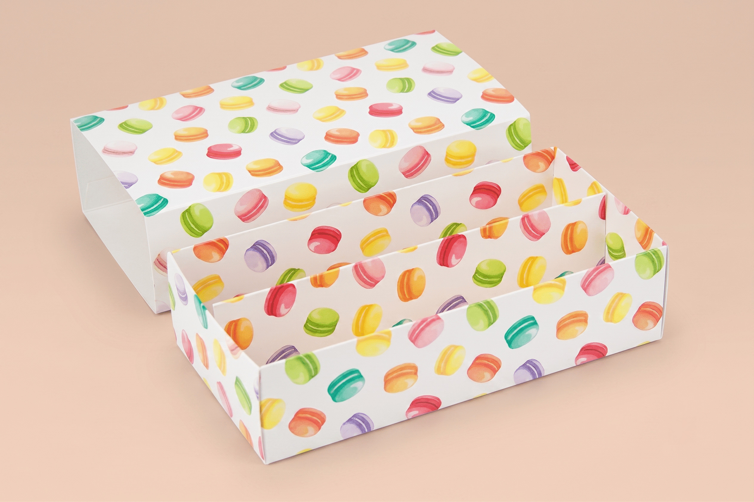 Коробка "Macaron double" №М0052-о22. "Макароны" - 2
