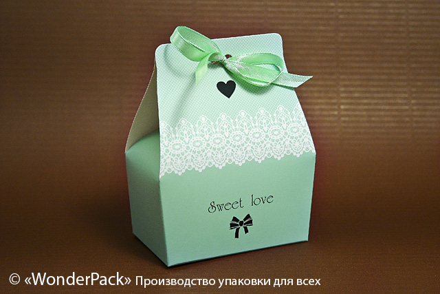 УДАЛЕНО * Коробка. Модель №0020 "Бонбоньєрка - принцеса". Код М0020-о6. ментолові - 1