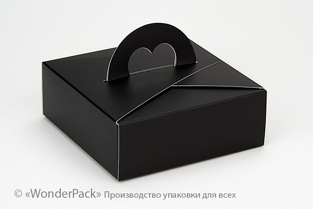 Коробка "Ручка - сердечко" №М0004-о7. Чорна - 1