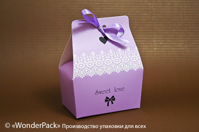 УДАЛЕНО * Коробка. Модель №0020 "Бонбоньєрка - принцеса". Код М0020-о7. фіолетова - 1