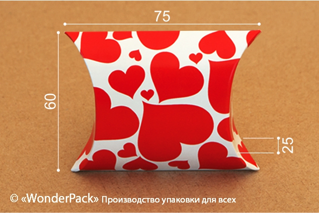 УДАЛЕНО * SALE! Коробка. Модель №0002 "Футляр". Код М0002-о9. серця - 1