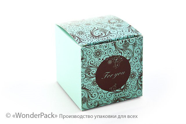 Коробка "Бонбоньєрка" №М0006-о9. М'ятна - 1