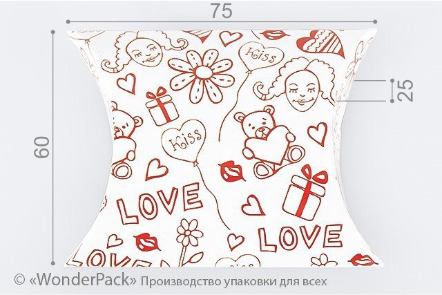 УДАЛЕНО * SALE! Коробка. Модель №0002 "Футляр". Код М0002-о30 "Романтика" - 1