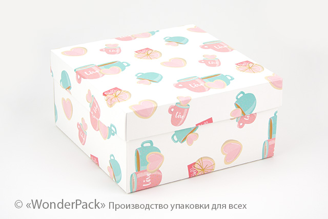 УДАЛЕНО * Коробка. Модель №0027 "Подарункова". Код М0027-о24. "Чашкова" - 1