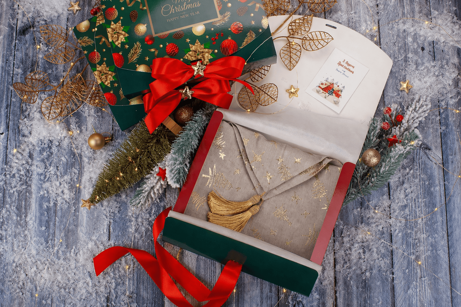 Коробка "Стильна" №М0039-о29 с надписью "Merry Christmas " - 3