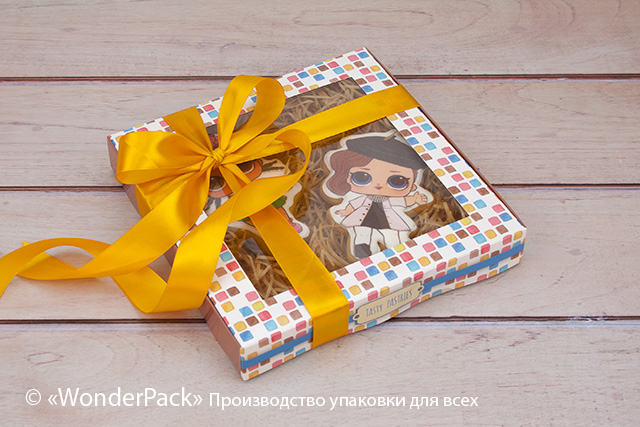 Коробка "Пряникова" №М0044-о12. "Плитка" - 2