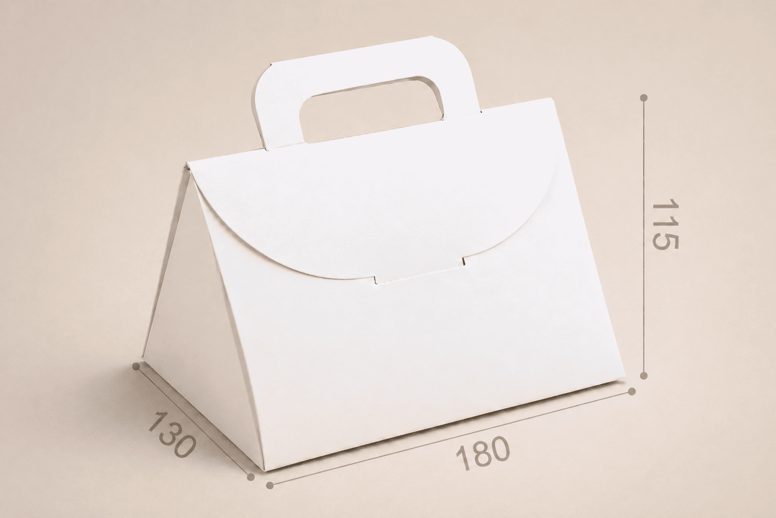 Коробка "Сумочка NEW small" №М0005-о20. Біла