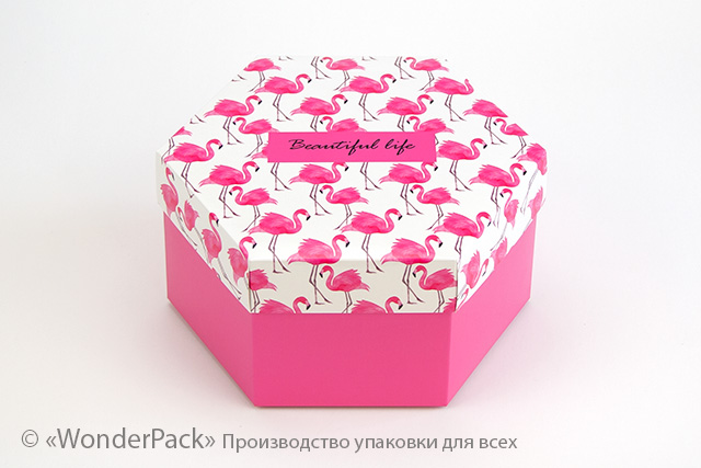 Коробка "Шестигранна" №М0066-о2. "Beautiful life" - 1