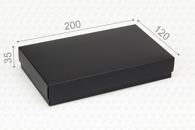 Коробка "Під гаманець  200*120*35" №М0077-о2. Чорна