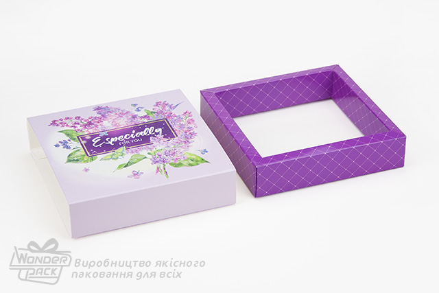 Коробка "Для 9 цукерок" №М0070-о2. "For you" - 1