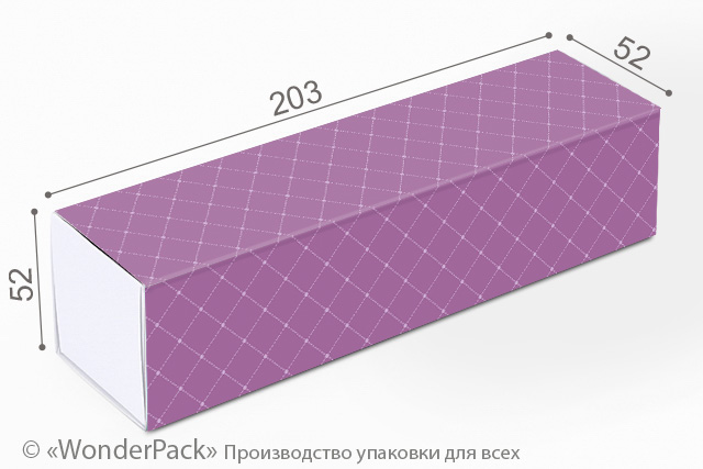 Коробка "Macaron" №М0052-о15. Сливовая - 1