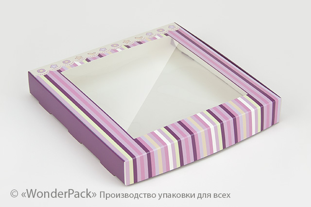 Коробка "Пряникова" №М0044-о13. "Смужка" - 1