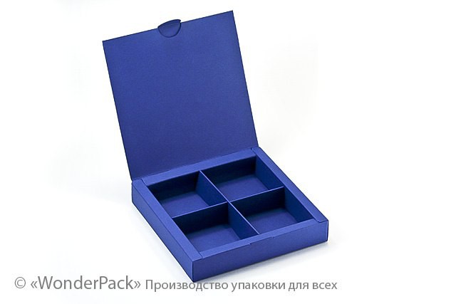 УДАЛЕНО * Коробка. Модель №0031 "Для набору". Код М0031-о3. синя - 2