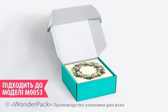 Коробка "Новинка" №М0054-о4 3-шарова м'ятна - 3