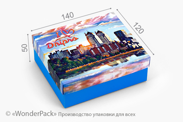 Коробка "Компакт" №М0047-о14. "I love Dnipro"