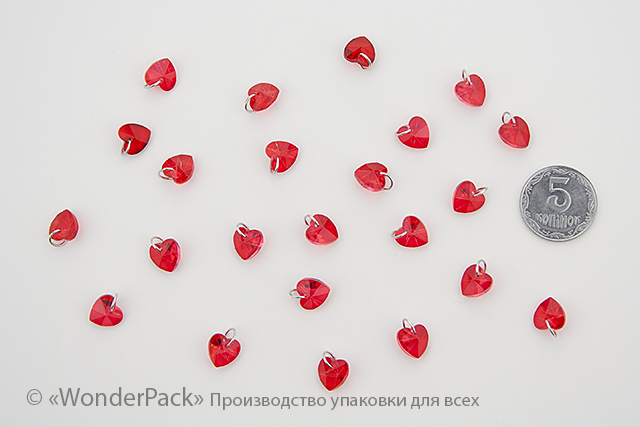 УДАЛЕНО * Декоративний елемент. ДЕ-021. "Серце" червоне - 1