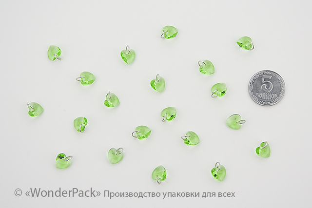 УДАЛЕНО * Декоративний елемент. ДЕ-022. "Серце" салатовое - 1