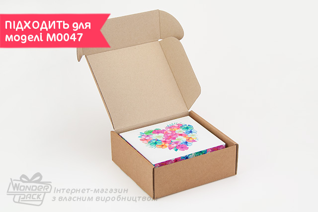 Коробка №М0072-о2. 3-шарова крафтова - 2