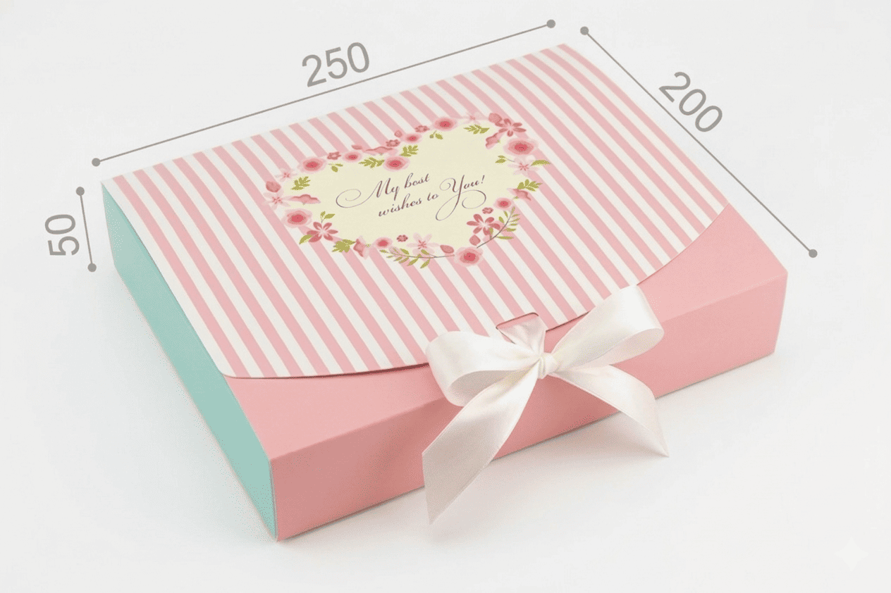 Коробка "Стильна" №М0039-о3. "Best wishes"