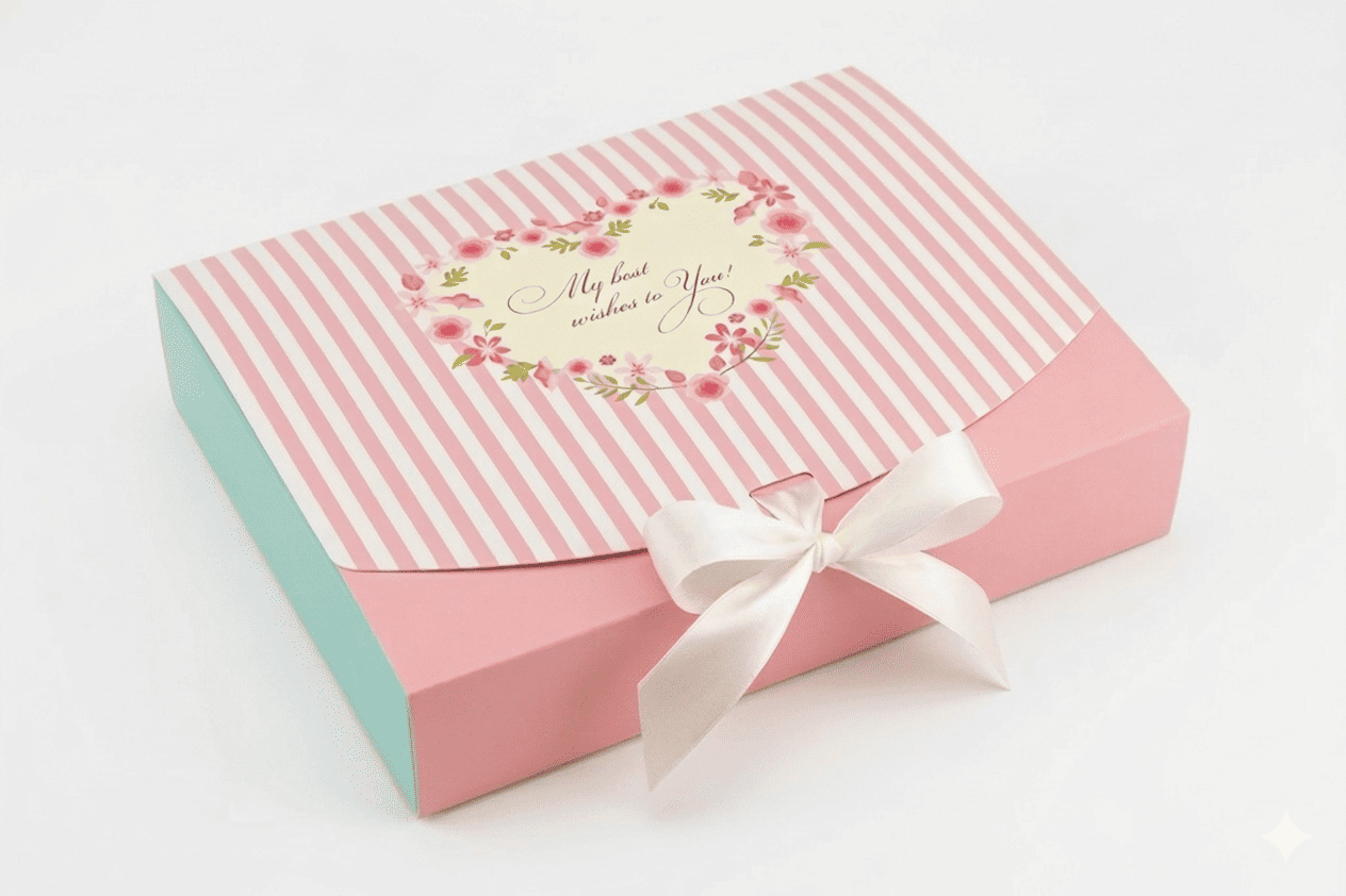 Коробка "Стильная" №М0039-о3. "Best wishes" - 1