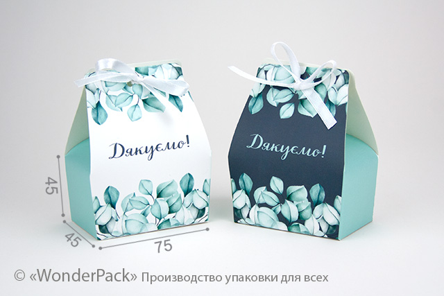 Коробка "Бонбоньєрка - принцеса" №М0020-о21. "Дякуємо!"