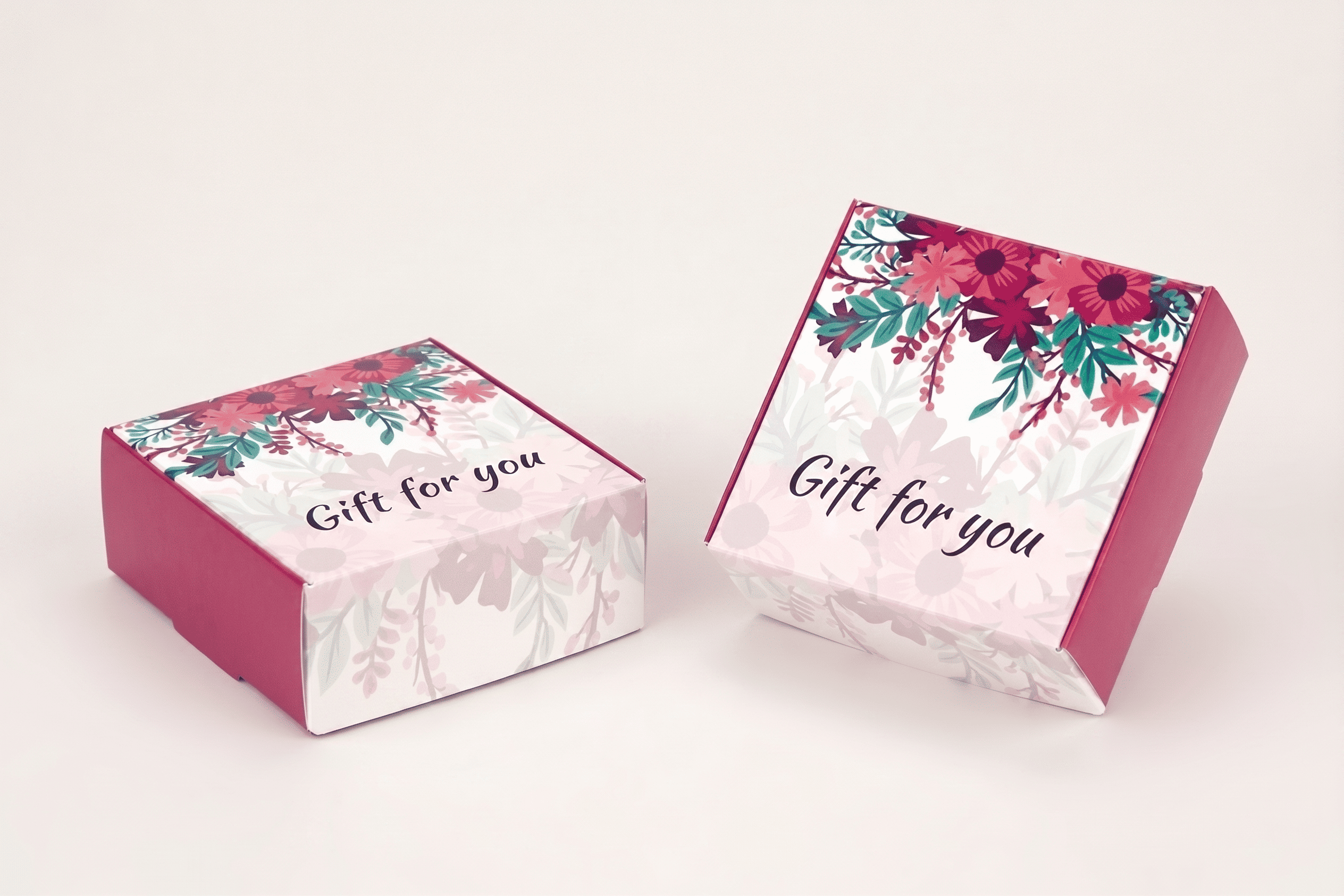 Коробка "Натуральная" №М0013-о13. "Gift for you" - 1