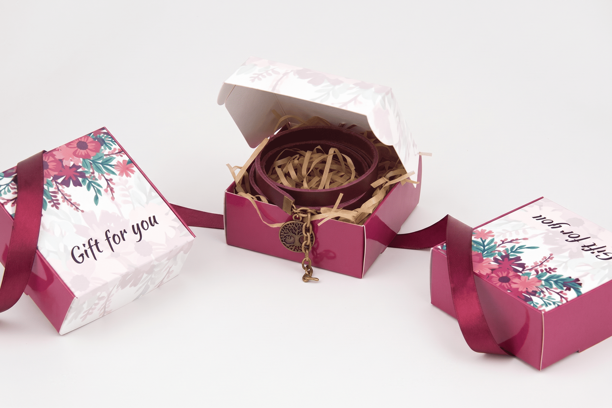 Коробка "Натуральная" №М0013-о13. "Gift for you" - 3