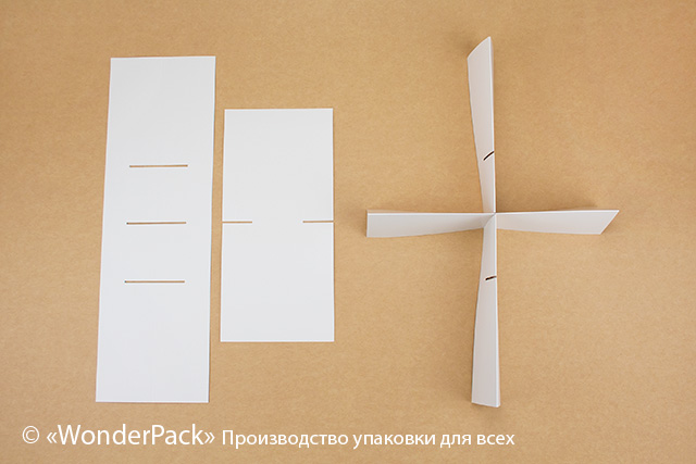 Перегородка в коробку №0007 "450*300*100". Код М0007-П03. Белая на 4 ячейки - 1
