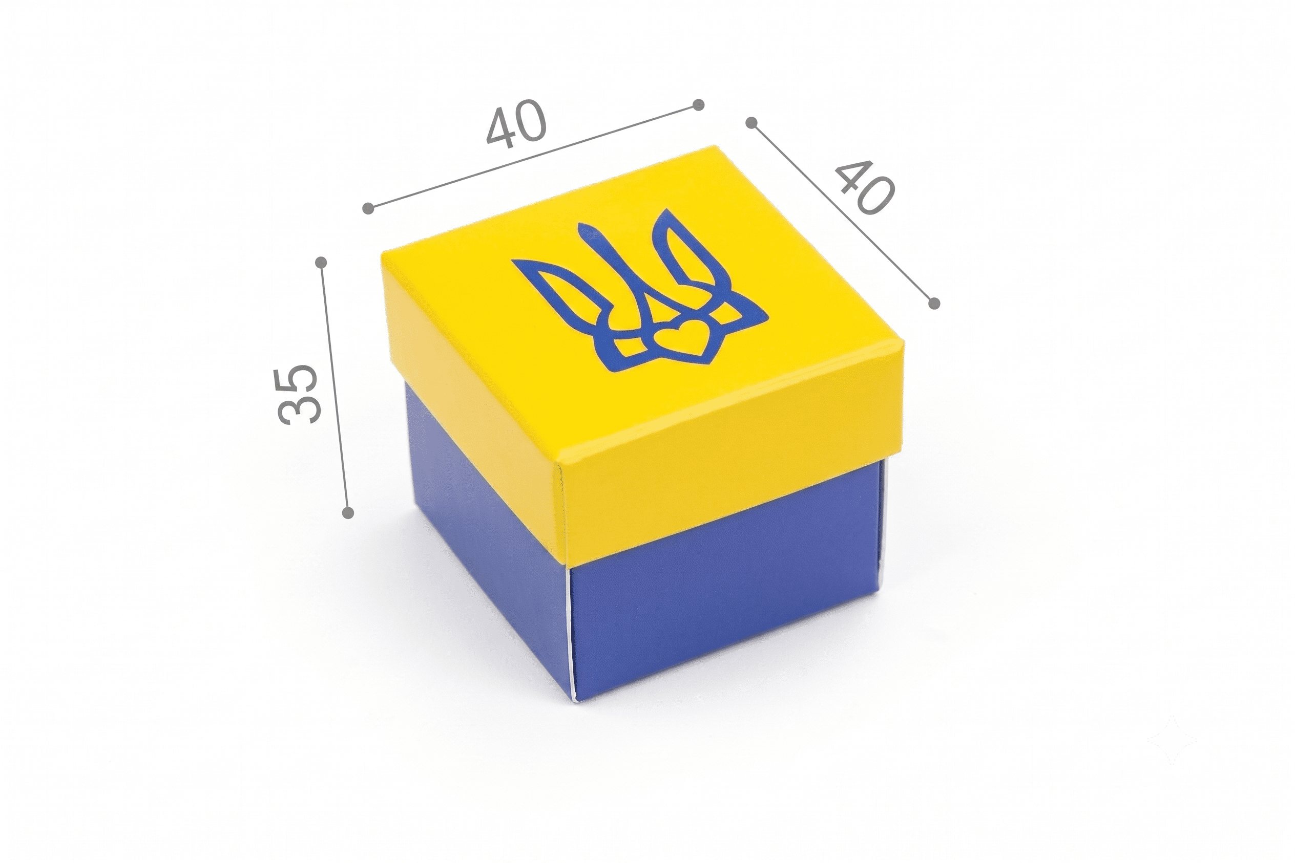 Коробка "Бусинка" №М0062-о16. с тризубом