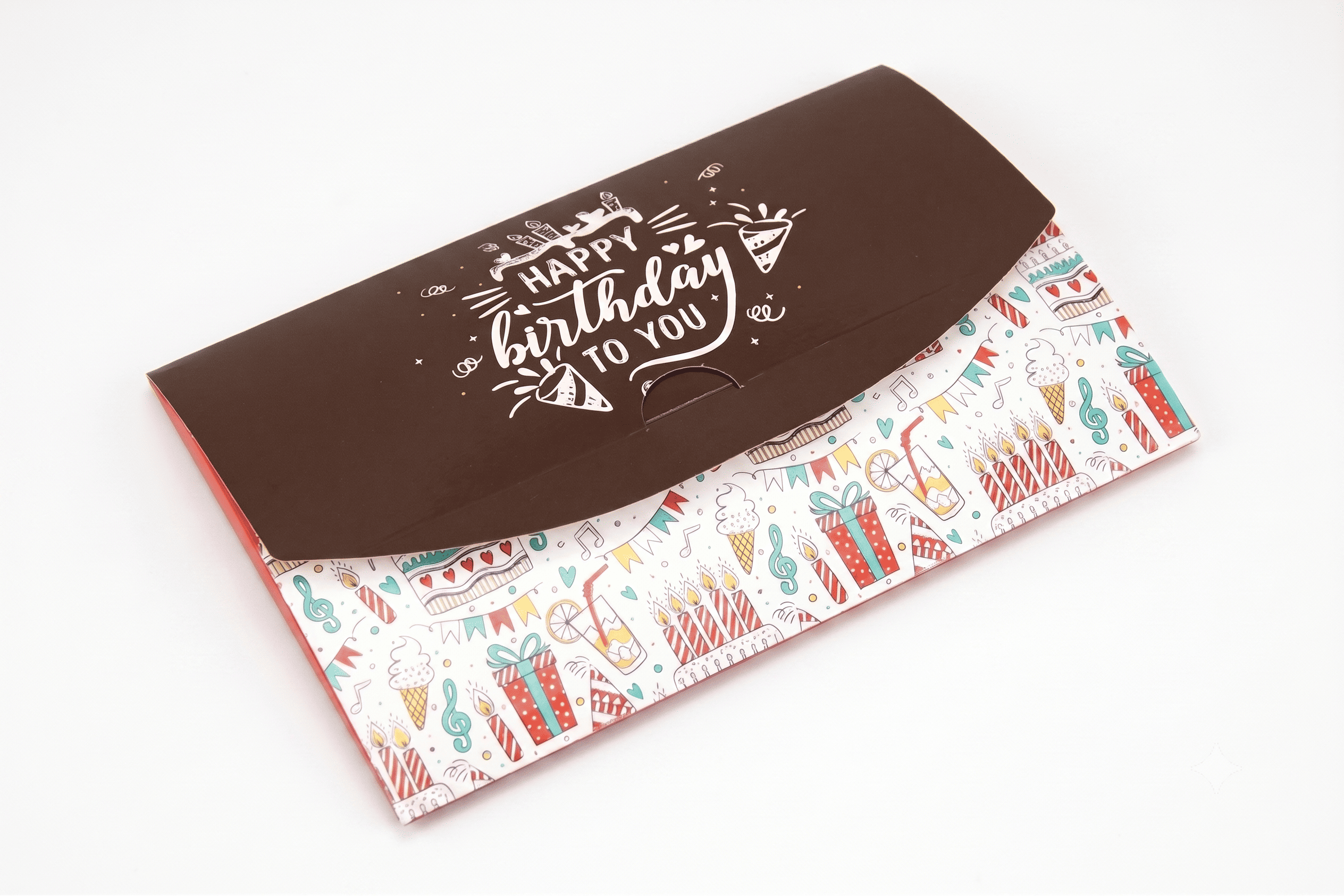 Коробка "Конверт" №М0068-о5. "Happy birthday" - 1