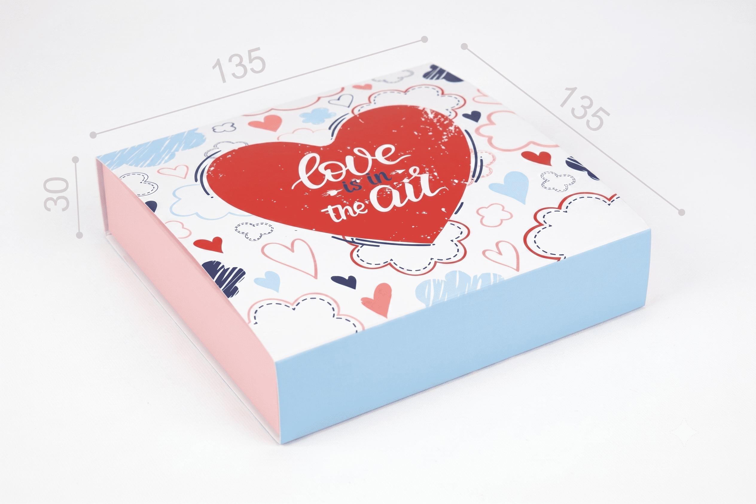 Коробка "Для 9 цукерок" №М0070-о6. "Love is in the air"
