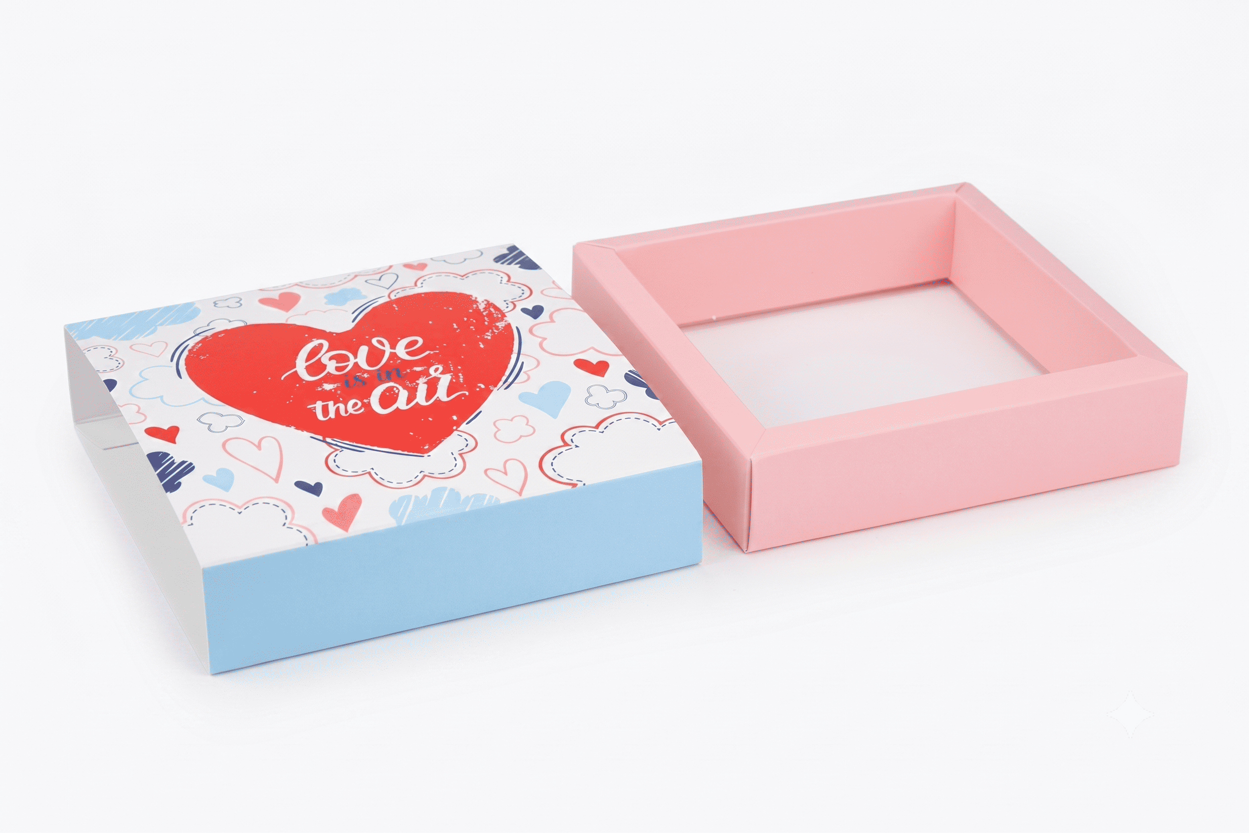 Коробка "Для 9 цукерок" №М0070-о6. "Love is in the air" - 2