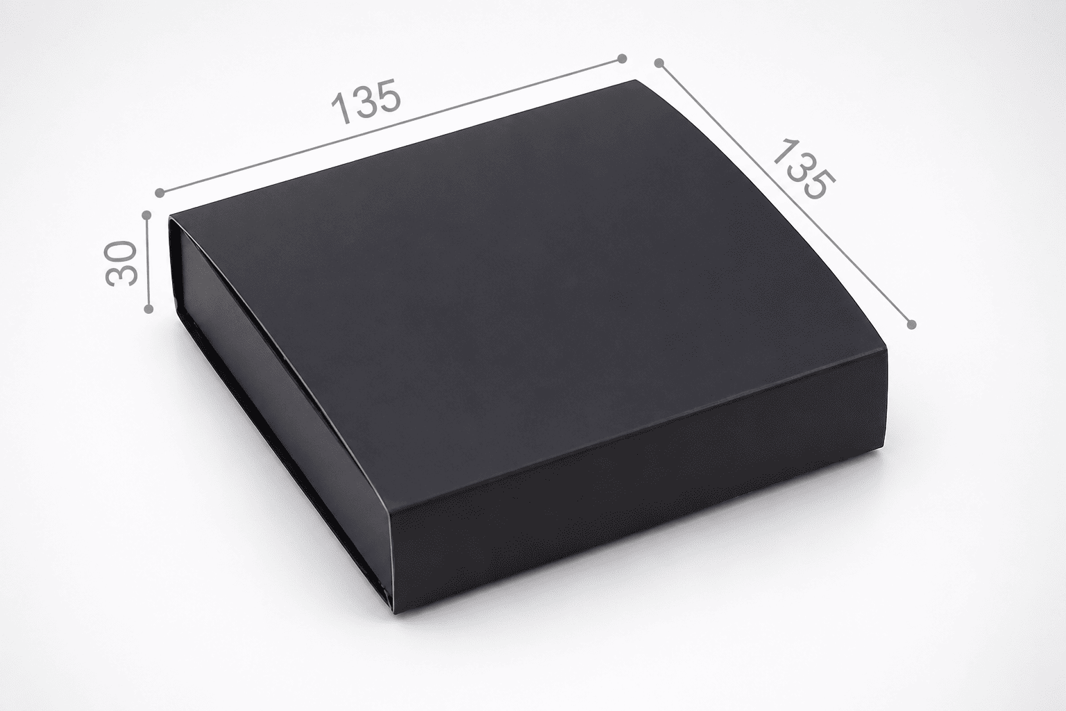 Коробка "Для 9 цукерок" №М0070-о7. "Чорна"