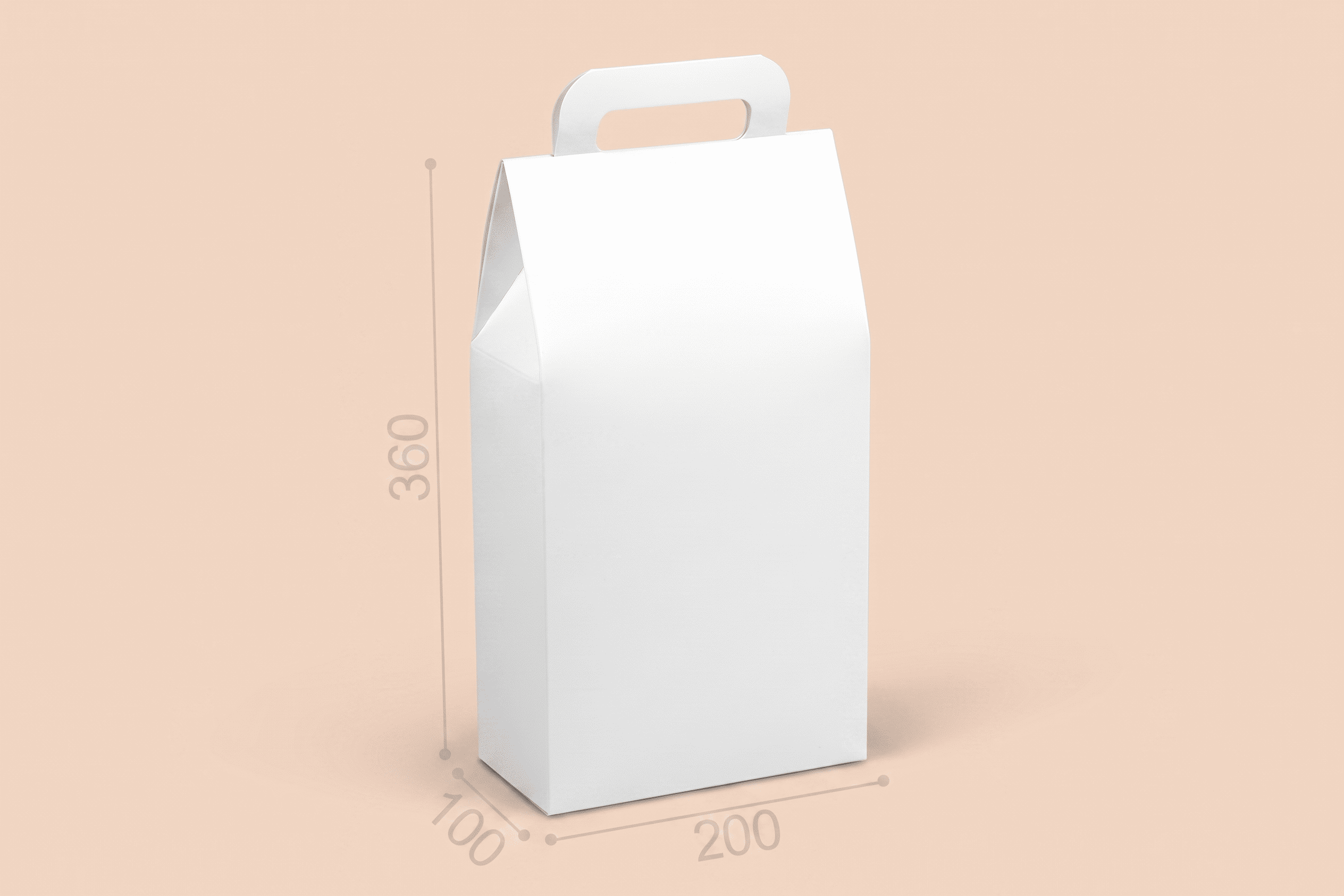 Коробка "Пляшкова" №М0080-о1 "Біла"