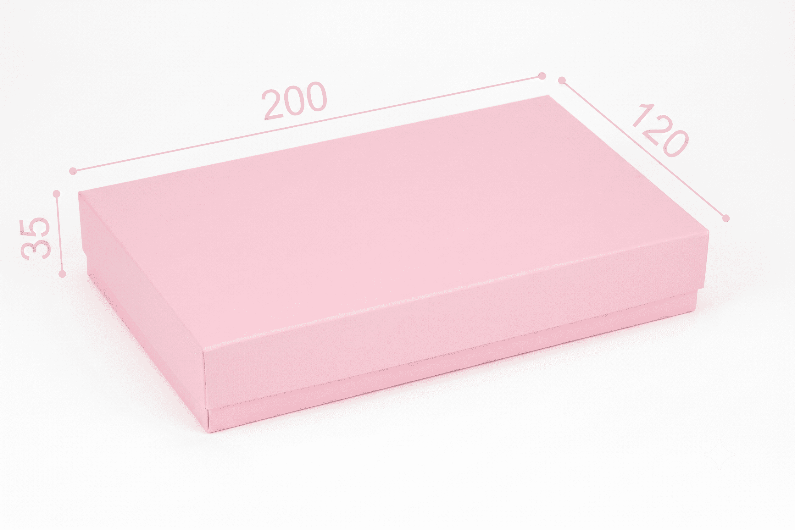 Коробка "Під гаманець  200*120*35" №М0077-о3. Рожева