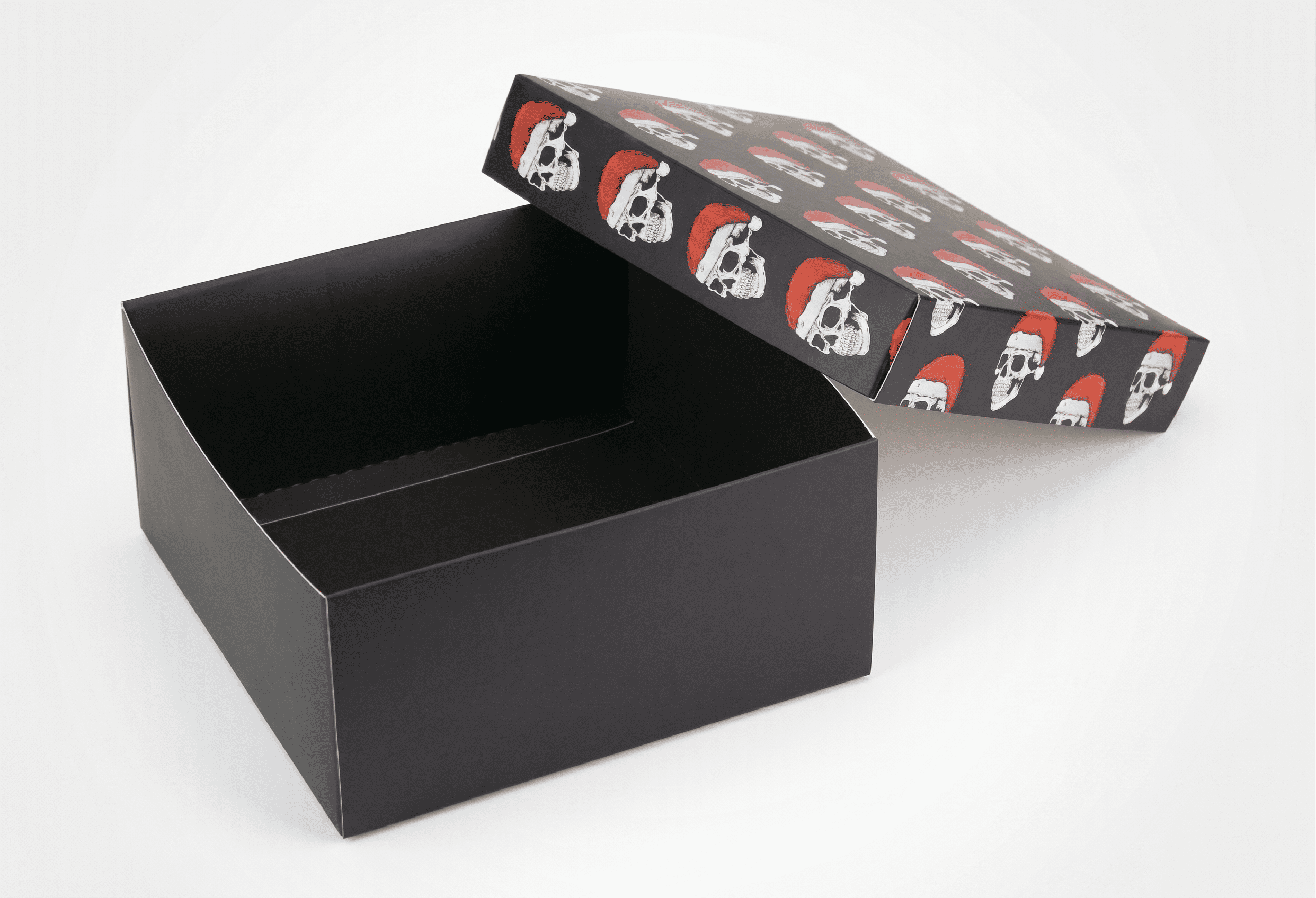 Коробка "Киев" №М0053-о32. Черная с черепами - 2