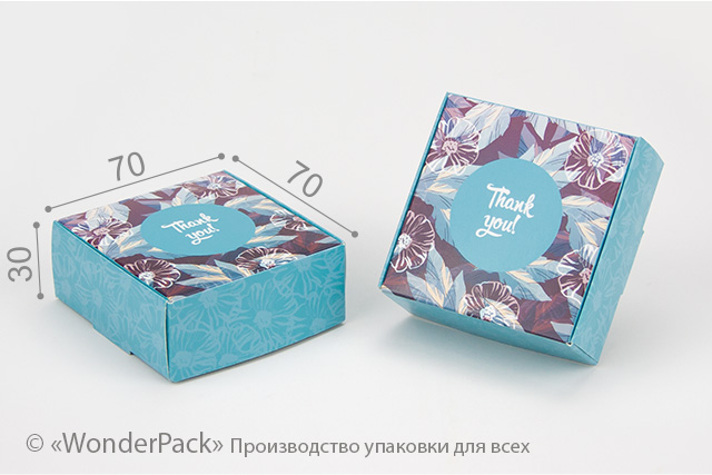 Коробка "Натуральна" №М0013-о15. "Thank you"