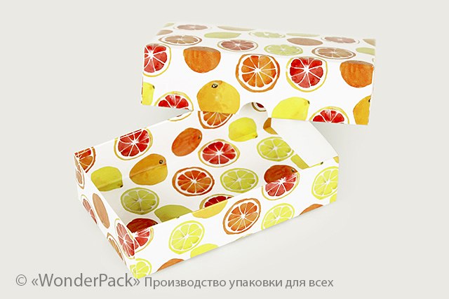 УДАЛЕНО * Коробка. Модель №0058 "Солодкість". Код М0058-о4. "Цитрусова" - 2