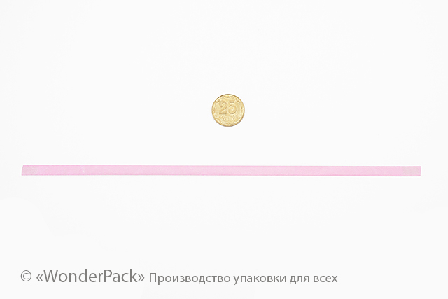 Стрічка для коробки М002, 250*5 мм, колір: 8038 (рожева) - 1
